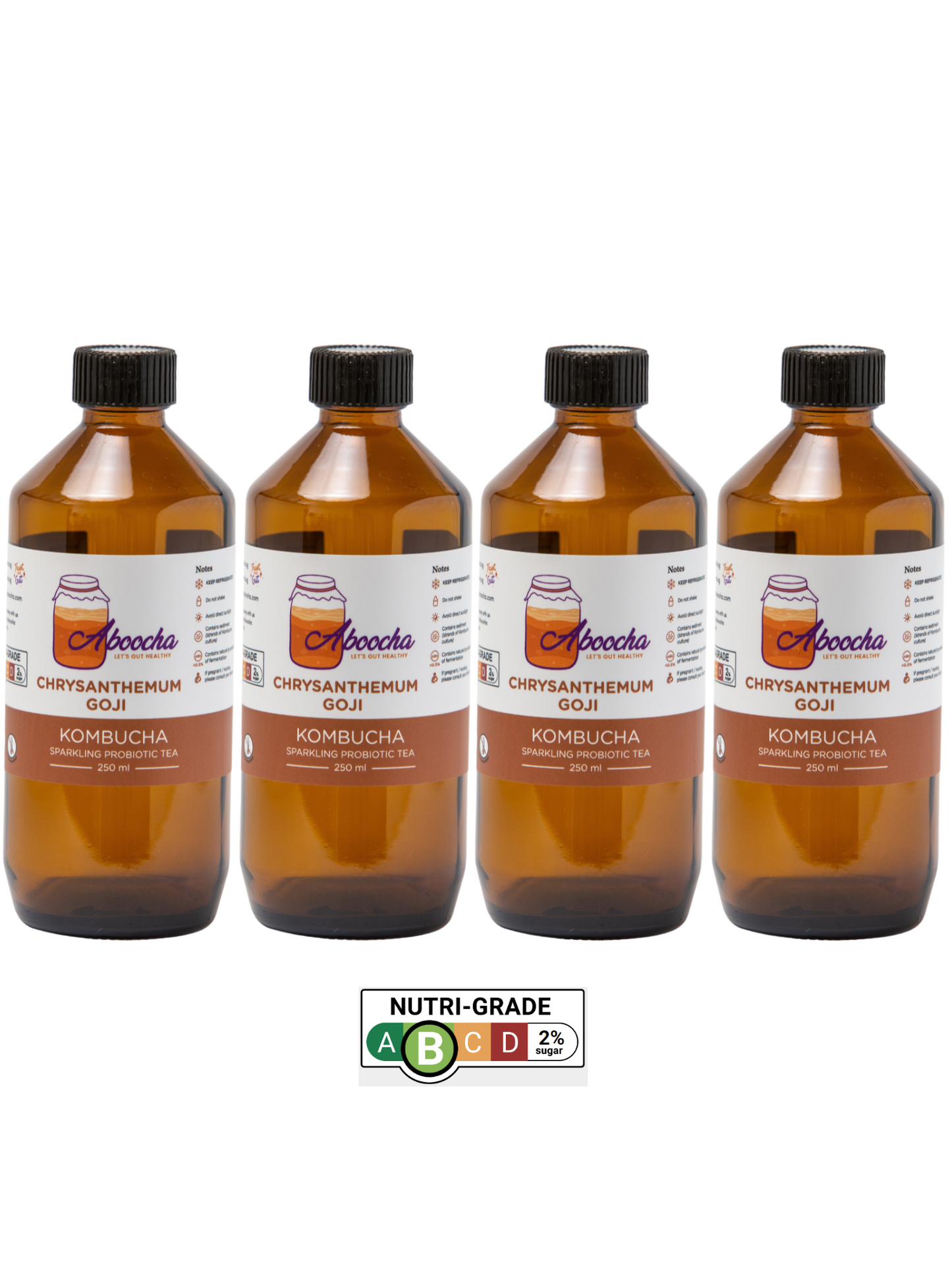 Bundle of 4- Chrysanthemum Goji Kombucha