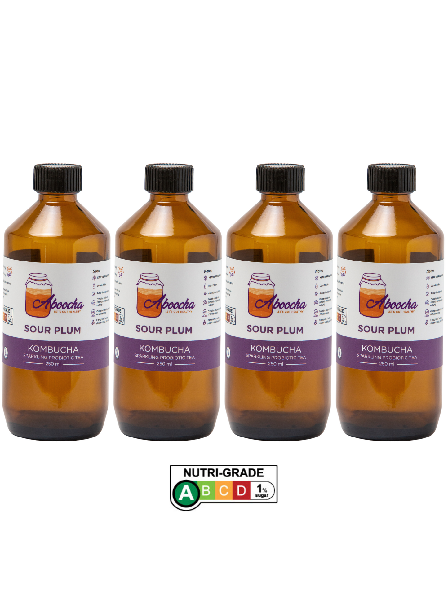 Bundle of 4- Sour Plum Kombucha