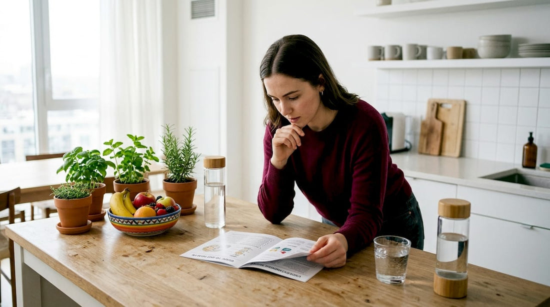 Woman studying sugar effects on gut health